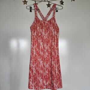 Columbia Medium Mini Sports Dress Tennis Golf Strappy Lined Bra Tropical Preppy